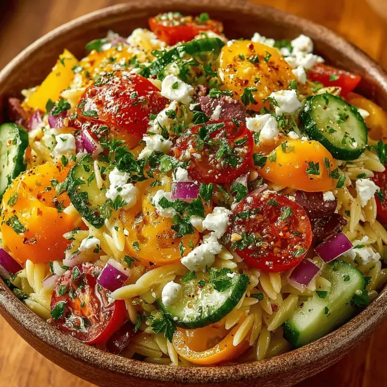 When it comes to vibrant, wholesome dishes that embody the essence of the Mediterranean, few can rival the Greek Orzo Salad. This delightful salad is a celebration of fresh ingredients, with each component playing a significant role in creating a dish that is not only visually appealing but also packed with flavor. The combination of tender orzo pasta, juicy cherry tomatoes, crisp cucumbers, and a medley of other colorful vegetables makes this salad a refreshing choice for any occasion. Whether you're planning a summer picnic, hosting a barbecue, or simply preparing meals for the week, this Greek Orzo Salad is a versatile option that is sure to impress.