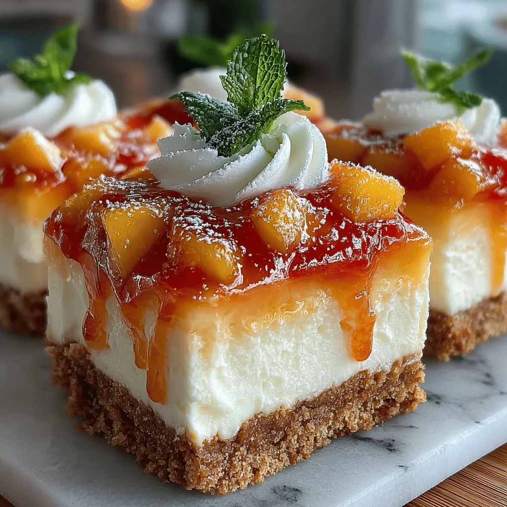 As the sun blazes down and temperatures rise, the allure of chilled desserts becomes irresistible. There's something inherently refreshing about indulging in a sweet treat that is cool and creamy, perfectly complementing the warmth of summertime. Among the many options available, Chilled Peach Delight Bars stand out as a quintessential summer dessert. These bars brilliantly showcase the lusciousness of ripe peaches paired with a rich, creamy filling, making them an ideal choice for gatherings, picnics, and family celebrations.