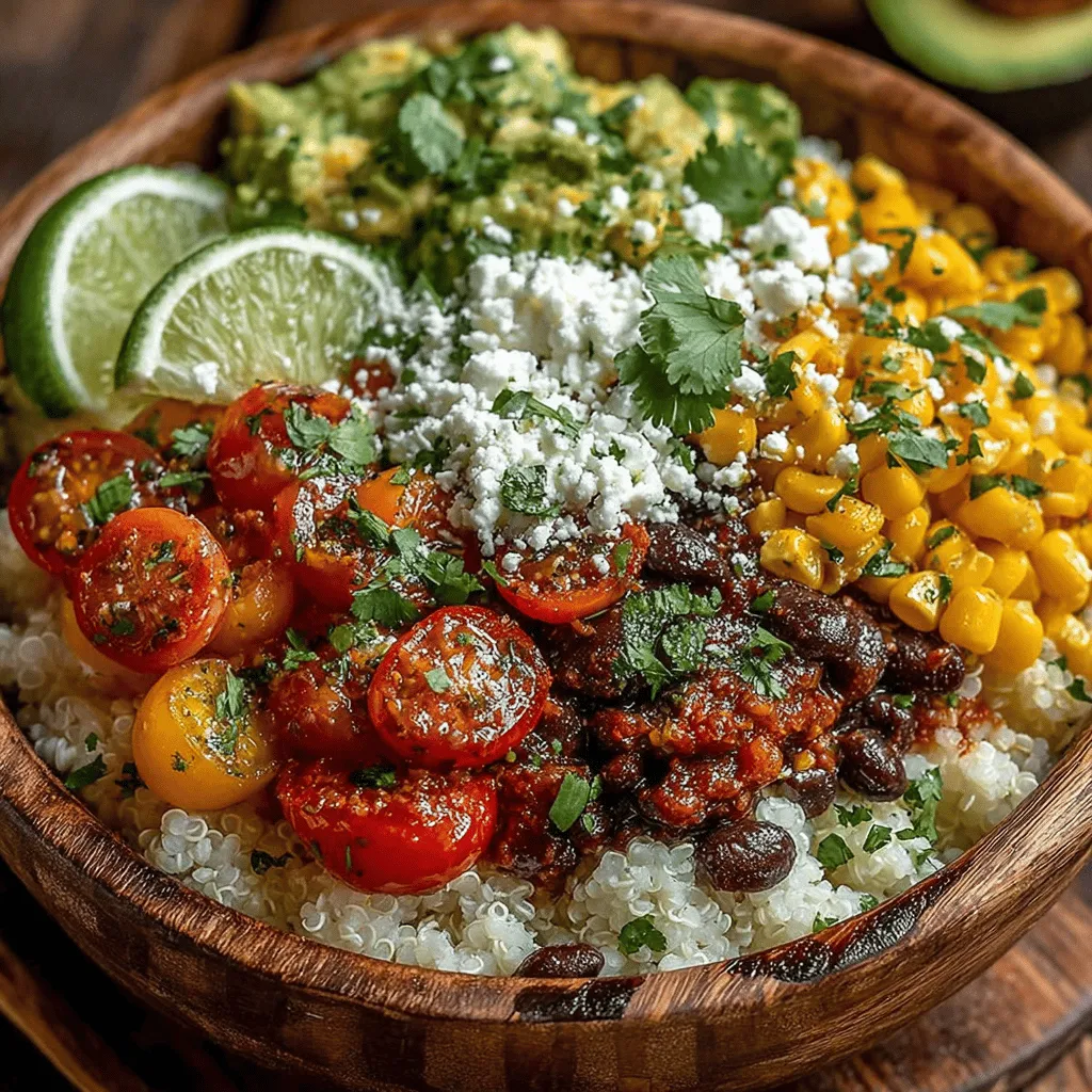 The Zesty Southwest Veggie Rice Bowl is a delightful and vibrant dish that brings together the rich flavors of the Southwestern United States. This recipe showcases a colorful medley of ingredients that not only tantalize the taste buds but also deliver a wealth of nutritional benefits. Whether you're a long-time vegetarian, following a gluten-free diet, or simply looking to incorporate more wholesome meals into your routine, this rice bowl is a perfect fit. Its versatility makes it an ideal choice for busy weeknights, as it can be whipped up in under 30 minutes, or for meal prepping, as it stores beautifully for later consumption. Moreover, it serves as a fantastic centerpiece for any gathering, impressing guests with its array of colors and flavors.