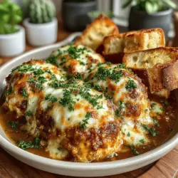 Savory Crockpot French Onion Chicken