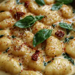 Creamy Sun-Dried Tomato Gnocchi is a dish that effortlessly combines rich flavors and a comforting texture, making it a beloved choice for both weeknight dinners and special occasions. This recipe has gained popularity not just for its indulgent taste but also for the ease of preparation, allowing home cooks of all skill levels to create a gourmet meal in their kitchens. The allure of this dish lies in its creamy sauce, which is beautifully complemented by the tangy punch of sun-dried tomatoes, resulting in an irresistible combination that delights the palate.
