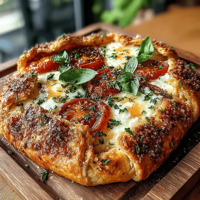 Embrace the essence of summer with a Rustic Tomato Galette, a delightful dish that celebrates the juicy, vibrant flavors of ripe tomatoes. This easy-to-make savory pastry combines a flaky, buttery crust with a filling of fresh tomatoes, aromatic herbs, and gooey cheese. Perfect for a light lunch, a picnic treat, or a stunning appetizer at your next gathering, this galette is sure to impress both family and friends. In this article, we will guide you through every step of the recipe, from crafting the perfect crust to assembling and baking the galette.