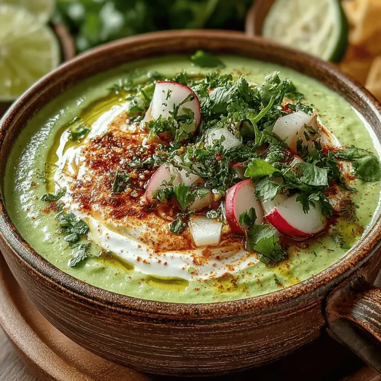 Once you’ve blended your Chilled Avocado & Cucumber Soup to a silky-smooth consistency, it’s time to taste and adjust the seasoning. The key to a truly delicious soup lies in the balance of flavors, which can evolve significantly as the soup chills. Start by adding a pinch of salt and a dash of freshly ground black pepper. Stir well and taste. Salt enhances the natural flavors of the ingredients, while pepper adds a subtle kick.