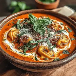 Creamy Tomato Basil Tortellini Soup: A Comforting Culinary Delight