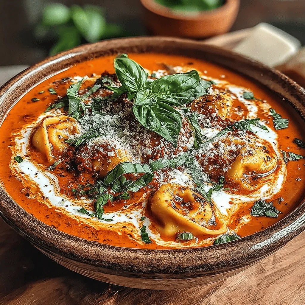 Creamy Tomato Basil Tortellini Soup: A Comforting Culinary Delight
