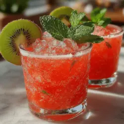 As the sun blazes overhead and summer days stretch long, nothing beats the allure of a refreshing beverage that cools you down and revitalizes your spirit. The Chilled Oasis: Watermelon Kiwi Delight stands out as the quintessential summer drink, perfectly crafted to quench thirst and invigorate the senses. With its vibrant colors and delightful flavors, this drink not only offers a feast for the eyes but also serves as a nourishing option for those hot days when hydration is key.