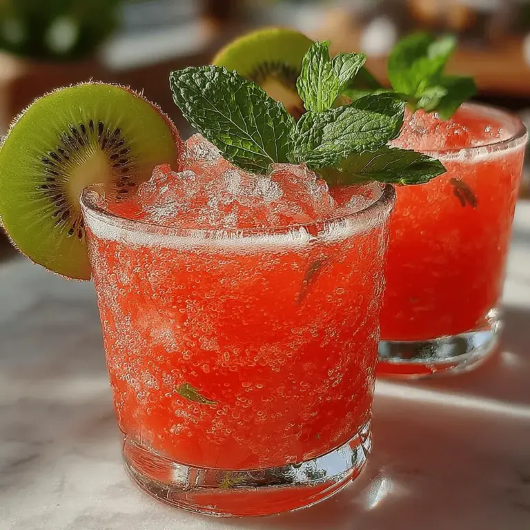 As the sun blazes overhead and summer days stretch long, nothing beats the allure of a refreshing beverage that cools you down and revitalizes your spirit. The Chilled Oasis: Watermelon Kiwi Delight stands out as the quintessential summer drink, perfectly crafted to quench thirst and invigorate the senses. With its vibrant colors and delightful flavors, this drink not only offers a feast for the eyes but also serves as a nourishing option for those hot days when hydration is key.