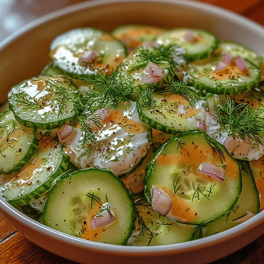 As the temperature rises and the sun shines bright, our cravings often shift towards lighter, more refreshing dishes. Enter the Refreshing Creamy Cucumber Dill Salad—a delightful combination of crisp cucumbers, creamy yogurt, and aromatic dill that tantalizes the taste buds while providing a cooling effect on hot days. This salad is not just a dish; it's a celebration of summer's bounty, perfect for picnics, barbecues, or simply as a light lunch option.