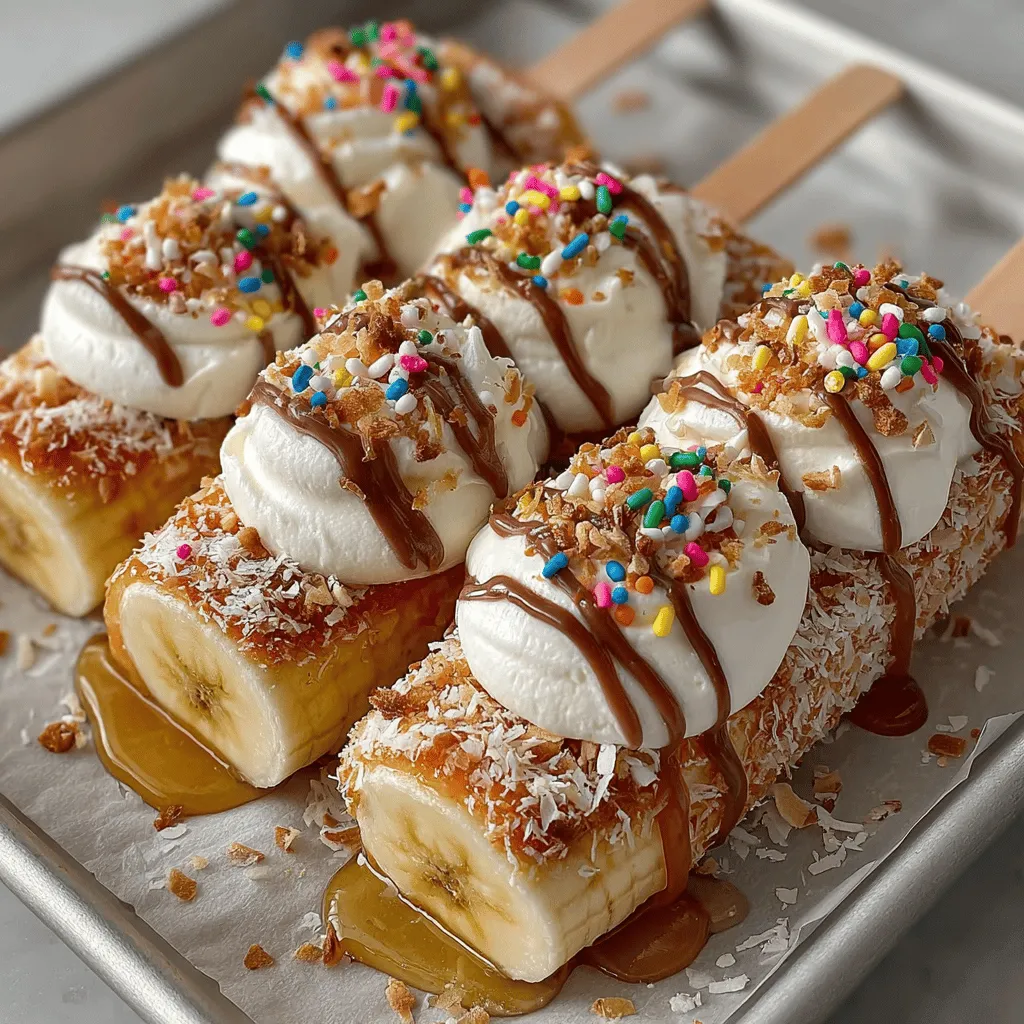 At the heart of the Tropical Delight Frozen Banana Pops are ripe bananas. These golden-yellow fruits are packed with essential vitamins and minerals, including potassium, vitamin B6, and vitamin C. Using ripe bananas is crucial, as their natural sweetness enhances the overall flavor of the pops without the need for added sugars. Moreover, ripe bananas are easier to mash and coat, ensuring a smooth texture that pairs beautifully with the other ingredients. When selecting bananas for this recipe, look for fruits that are slightly speckled—this indicates peak ripeness and maximum sweetness.