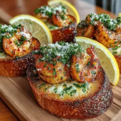 If you're looking for a flavorful and satisfying appetizer that is sure to impress, look no further than Garlic Butter Shrimp Toast Bites. This dish combines succulent shrimp sautéed in rich garlic butter, served atop crispy toast, creating a delightful harmony of flavors and textures. Perfect for gatherings, family dinners, or even a cozy night in, these bites are not only quick to prepare but also incredibly satisfying, making them a go-to recipe for any occasion.