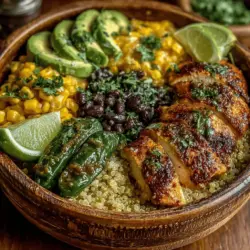 If you're on the lookout for a dish that beautifully marries flavor with nutritional value, look no further than our Spicy & Zesty Healthy Hatch Chili Chicken Bowls. This vibrant recipe is designed to delight your palate while supporting your health goals, making it an ideal choice for anyone seeking a balanced meal. The combination of lean protein, wholesome grains, and fresh vegetables not only satisfies hunger but also excites the taste buds. What sets this dish apart is the unique heat that comes from Hatch green chiles, which infuse every bite with a zesty kick, making it a culinary standout.