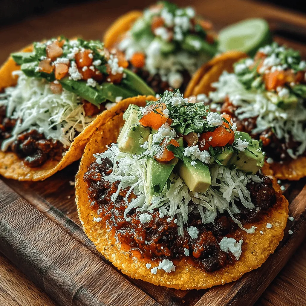 Spicy Green Chili Black Bean Tacos