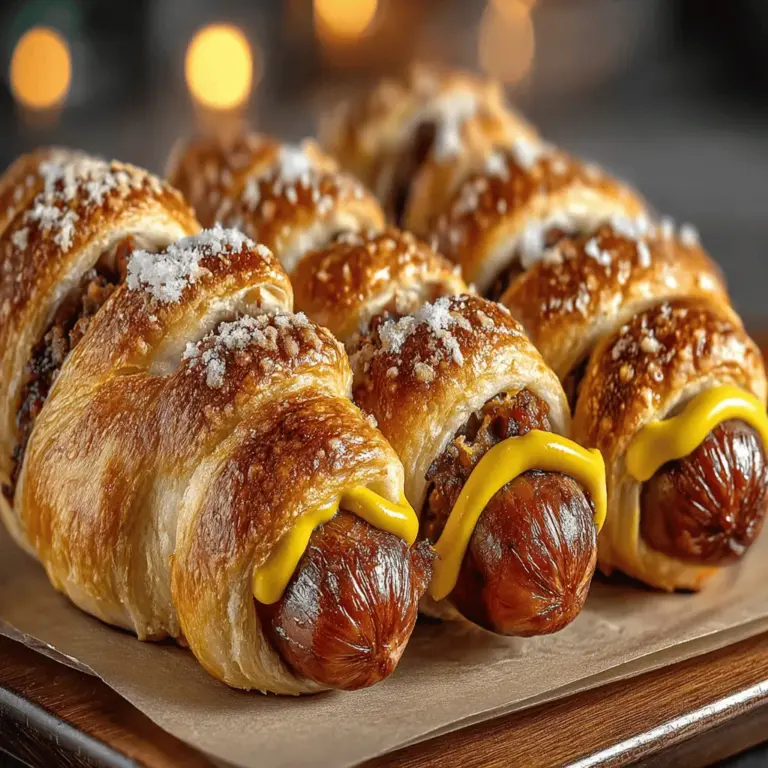 When it comes to Halloween-themed snacks, few dishes are as fun and easy to prepare as Spooky Mummy Hot Dogs. These playful bites transform ordinary hot dogs into whimsical mummies that are not only pleasing to the eye but also deliciously satisfying. Perfect for parties, family gatherings, or a spooky movie night, these mummy hot dogs will surely be a hit with your guests.