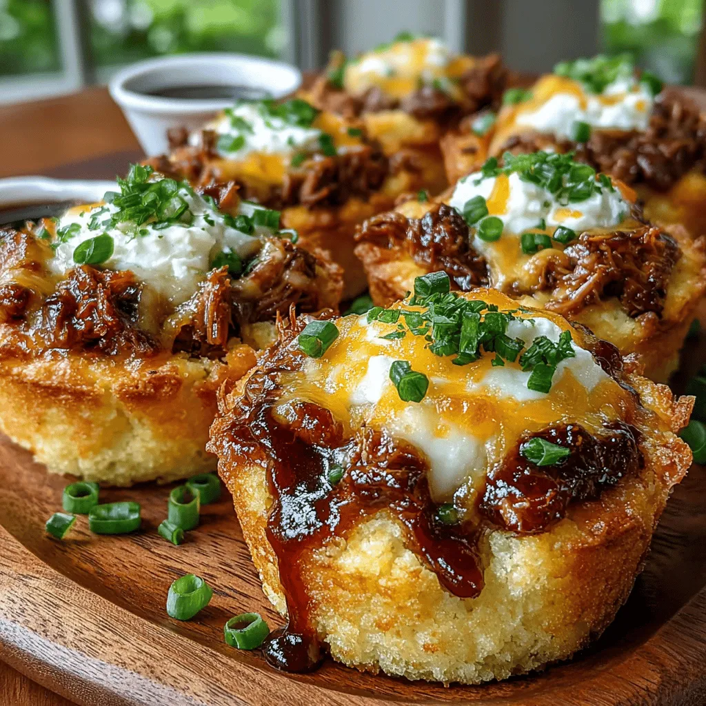 The appeal of mini BBQ chicken cornbread cups lies in their perfect blend of convenience and taste. These delightful morsels pack a punch of flavor in a compact form, making them an ideal choice for various occasions. Whether you’re hosting a gathering, attending a potluck, or simply looking for a quick and satisfying weeknight meal, these cornbread cups serve as a delicious solution. Each bite combines the savory richness of BBQ chicken with the comforting sweetness of cornbread, creating a harmonious medley of flavors and textures that will please any palate.