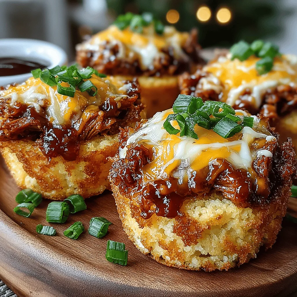 The appeal of mini BBQ chicken cornbread cups lies in their perfect blend of convenience and taste. These delightful morsels pack a punch of flavor in a compact form, making them an ideal choice for various occasions. Whether you’re hosting a gathering, attending a potluck, or simply looking for a quick and satisfying weeknight meal, these cornbread cups serve as a delicious solution. Each bite combines the savory richness of BBQ chicken with the comforting sweetness of cornbread, creating a harmonious medley of flavors and textures that will please any palate.