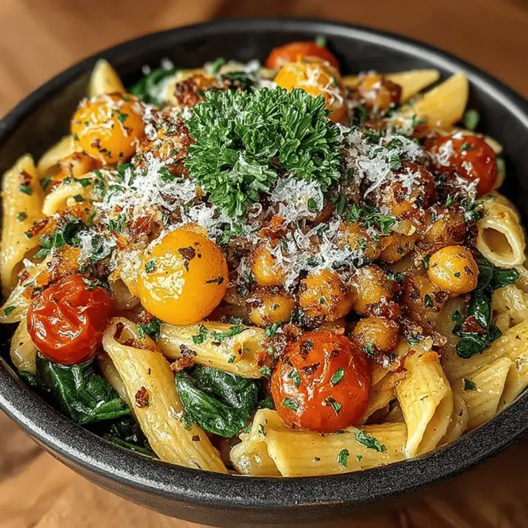 In the realm of quick and delicious meals, Zesty Lemon Chickpea Pasta stands out as a vibrant option that appeals to a wide range of palates. This dish combines the earthiness of chickpeas with the brightness of lemon, resulting in a delightful medley of flavors that can invigorate any dinner table. It’s not just about taste; this recipe is also incredibly versatile, making it suitable for various dietary preferences, whether you’re a busy professional, a health-conscious eater, or someone who simply enjoys cooking with fresh ingredients.
