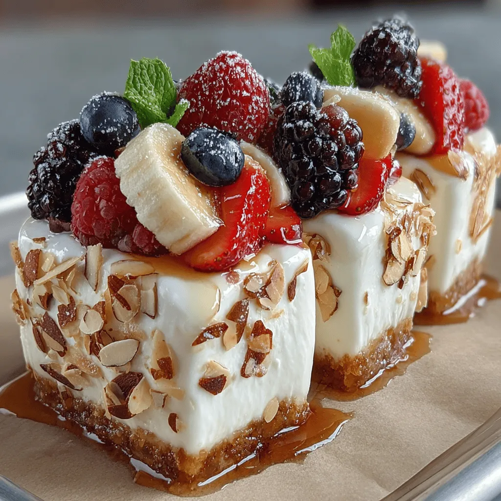Creating the perfect Frosty Almond Delight Greek Yogurt Slices hinges on the freezing process. It’s crucial to allow the yogurt slab to freeze adequately to achieve a creamy yet solid texture that is both enjoyable and refreshing.