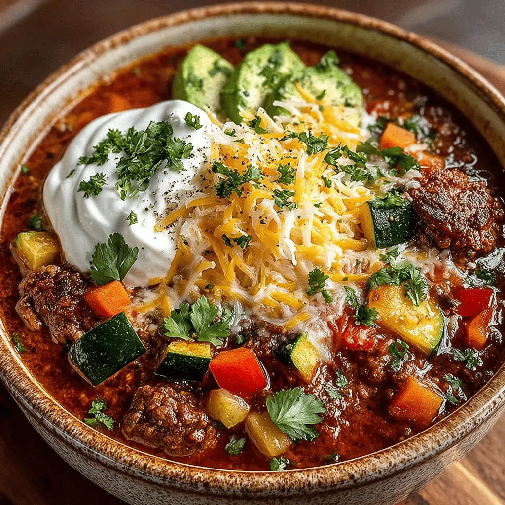 The foundation of any great chili starts with the aromatic base. Begin by finely chopping one medium onion and mincing three cloves of garlic. These ingredients are essential for building a flavorful base for your chili.