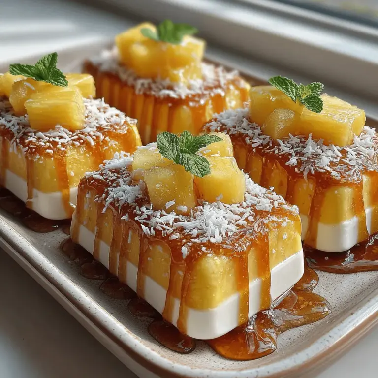 To take your Tropical Bliss Frozen Yogurt Pineapple Whip Bars to the next level, consider these complementary flavors that will enhance your dessert experience: