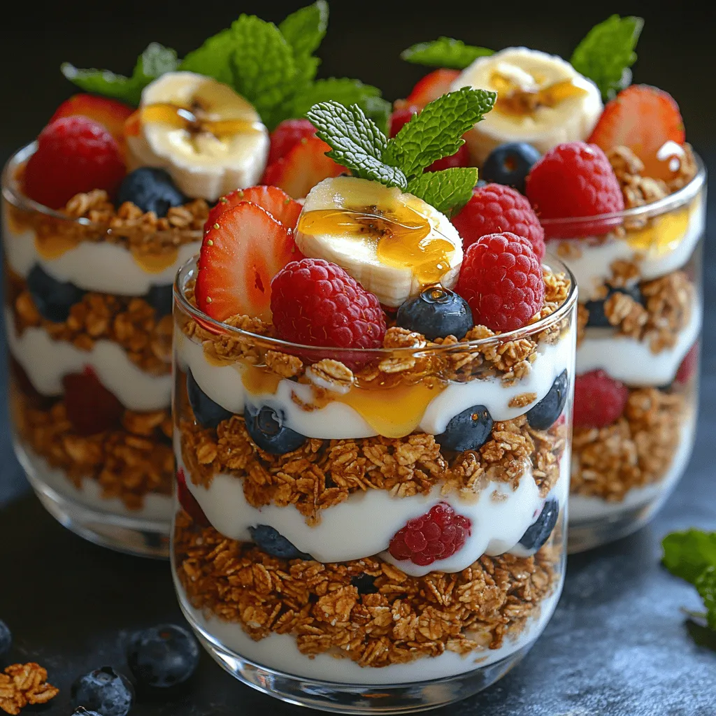 In today's fast-paced world, balancing nutrition with convenience can often feel like a daunting task. Many of us grapple with the challenge of preparing meals that are not only healthy but also quick and satisfying. This is where the Fruity Delight Yogurt Parfaits come into play—a simple yet delightful recipe that offers a perfect solution for breakfast, a refreshing snack, or even a light dessert. The combination of creamy Greek yogurt, crunchy granola, and a medley of fresh fruits creates a colorful and appetizing dish that is as pleasing to the eye as it is to the palate.