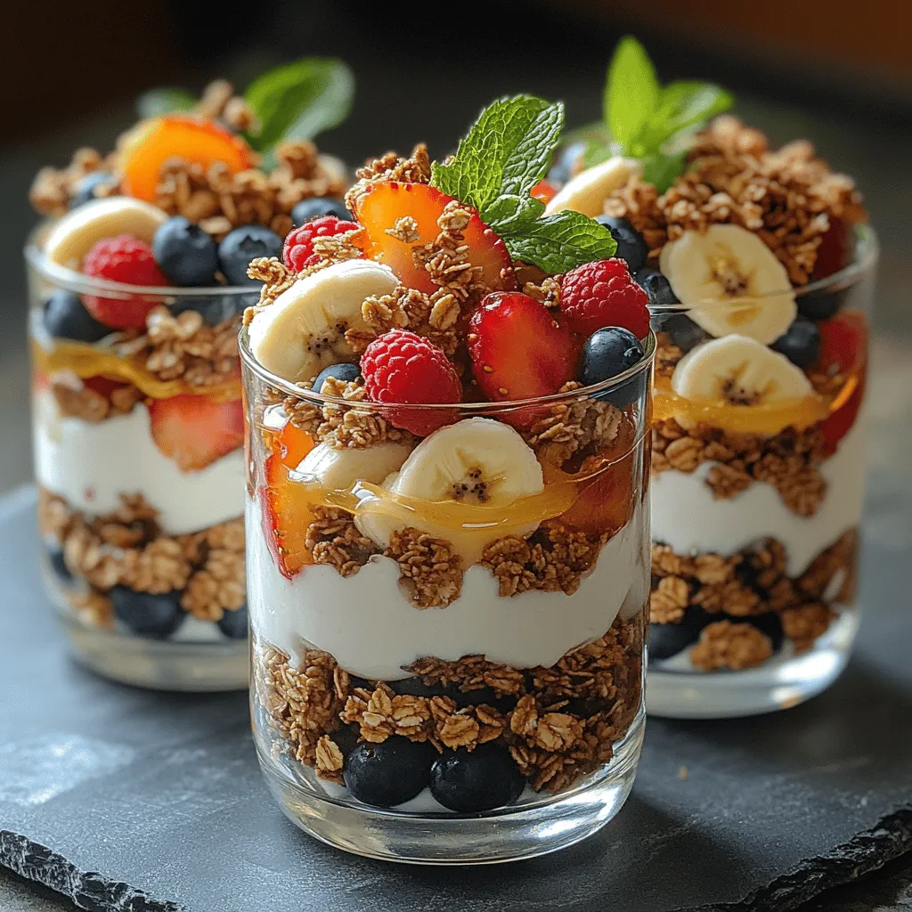 In today's fast-paced world, balancing nutrition with convenience can often feel like a daunting task. Many of us grapple with the challenge of preparing meals that are not only healthy but also quick and satisfying. This is where the Fruity Delight Yogurt Parfaits come into play—a simple yet delightful recipe that offers a perfect solution for breakfast, a refreshing snack, or even a light dessert. The combination of creamy Greek yogurt, crunchy granola, and a medley of fresh fruits creates a colorful and appetizing dish that is as pleasing to the eye as it is to the palate.