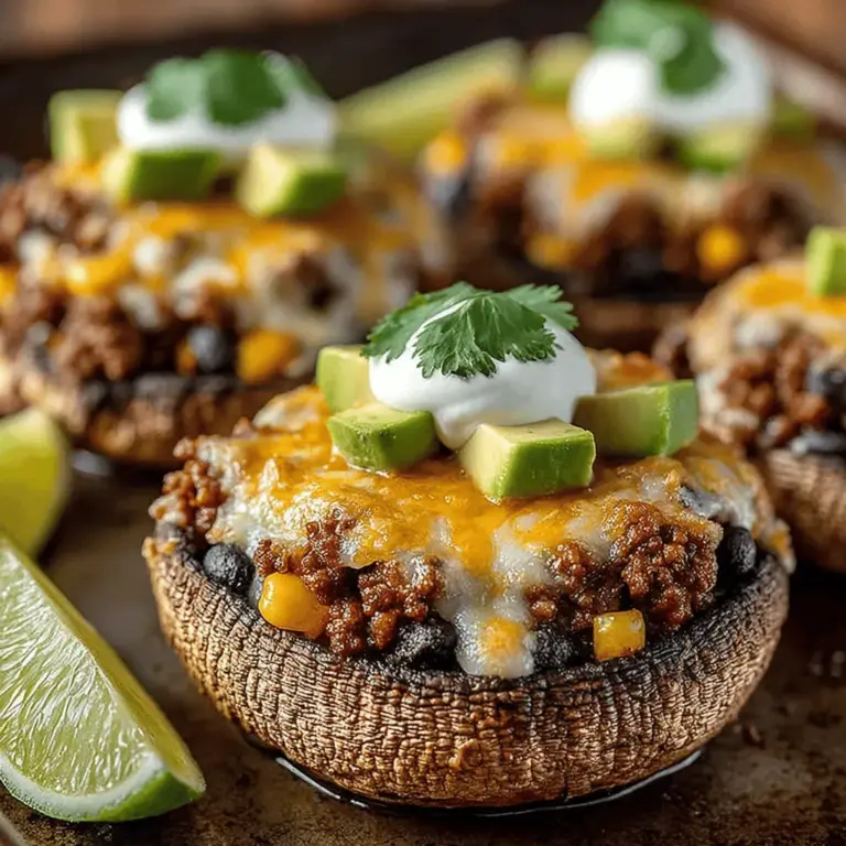 If you're looking to indulge in a flavorful dish that adds a unique twist to your typical taco night, look no further than Mini Taco Stuffed Portobellos. This innovative recipe merges the earthy, meaty texture of portobello mushrooms with a savory, spiced taco filling, creating a delicious option that caters to both taco enthusiasts and health-conscious eaters alike. Perfect for weeknight dinners, festive gatherings, or even as a wholesome snack, these stuffed mushrooms are a versatile addition to any meal plan.