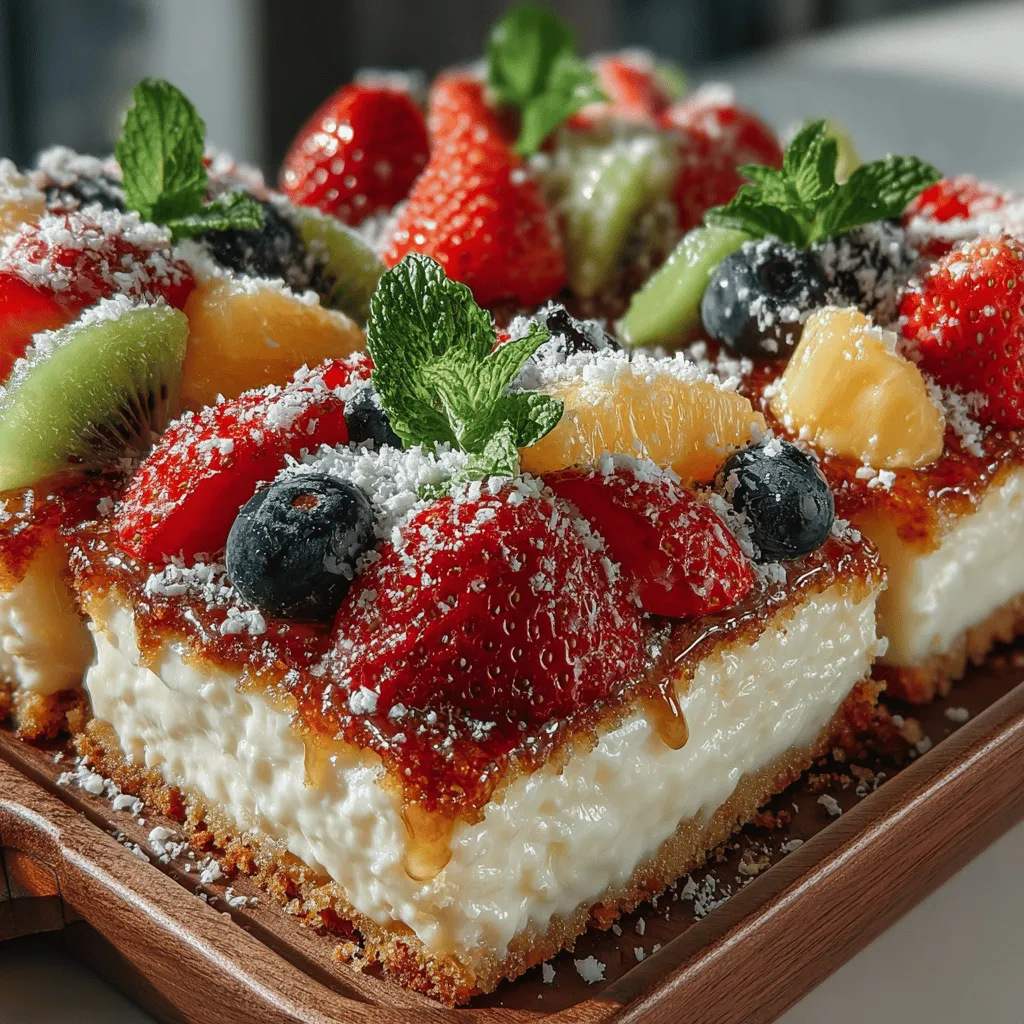 Are you ready to experience a delightful culinary fusion that combines the best of both worlds? Introducing the Cheesy Fruit Pizza Casserole—a dish that seamlessly melds sweet and savory flavors, creating an unforgettable dining experience. This innovative recipe features a soft, sugar cookie crust layered with creamy cheese and topped with a vibrant array of fresh fruits. The Cheesy Fruit Pizza Casserole isn't just a meal; it's a conversation starter, perfect for gatherings, family dinners, and summer parties, where its colorful presentation and unique taste will undoubtedly steal the spotlight.