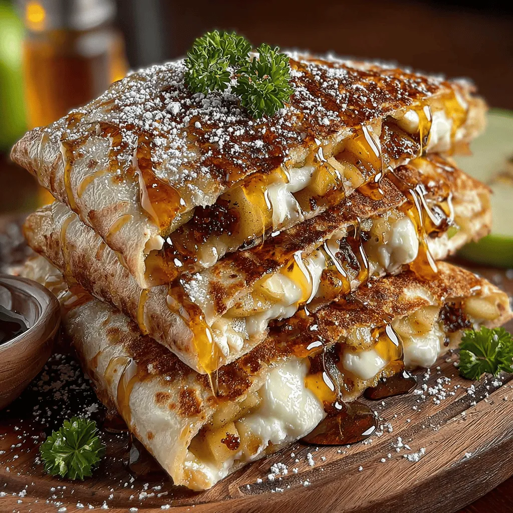 Sweet Apple Quesadilla Triangles are a delightful twist on the traditional quesadilla, seamlessly blending the sweetness of apples with the savory richness of cheese. This innovative dish is not just a treat for the taste buds; it embodies the charm of sweet and savory combinations that have become increasingly popular in everyday cooking. Whether you're looking for a quick snack, a unique dessert, or an impressive appetizer for your next gathering, these quesadilla triangles offer a simple yet satisfying solution.