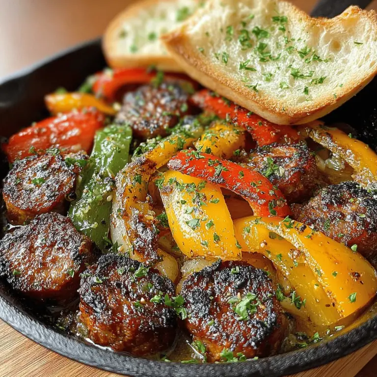 Sizzling Sausage & Peppers Delight is a culinary masterpiece that captures the essence of hearty, comforting meals. This dish showcases the vibrant flavors of Italian sausage paired with the sweetness of bell peppers and the aromatic allure of onions and garlic. With its irresistible aroma and mouthwatering taste, it has become a beloved favorite for both casual weeknight dinners and lively gatherings with family and friends.