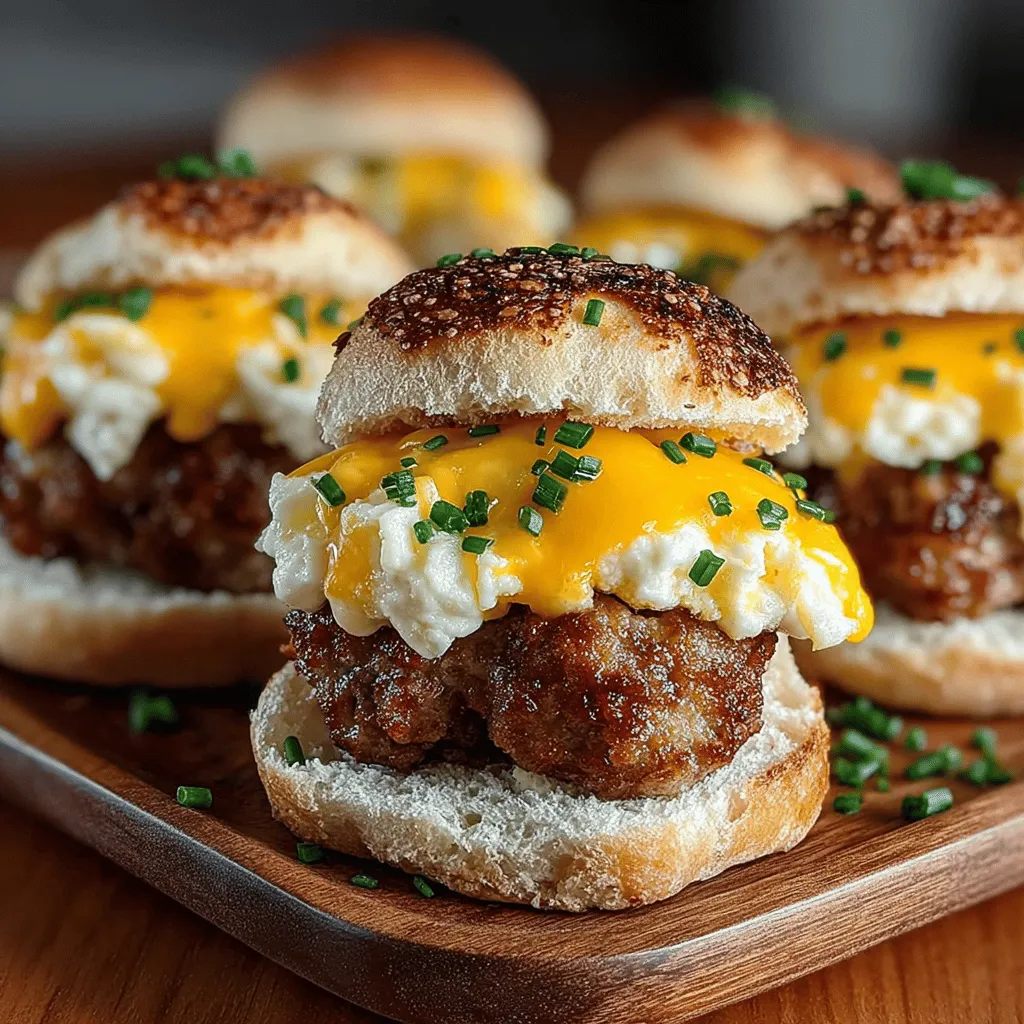 Achieving the perfect texture and flavor in your sausage is essential for making the Mini Sausage Egg Muffin Sliders truly irresistible. Begin with high-quality breakfast sausage; pork or turkey varieties work well, but feel free to choose based on your dietary preferences.