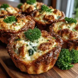 Welcome to the world of savory delights with our Mini Chicken Alfredo Wonton Pies! These bite-sized treats are the perfect combination of creamy, cheesy goodness encased in crispy wonton wrappers. Whether you’re hosting a gathering, celebrating a special occasion, or simply indulging in a comforting snack, these mini pies are sure to impress your guests and tantalize your taste buds. In this article, we’ll explore the ingredients, preparation methods, and tips for achieving the perfect flavor and texture, ensuring that your culinary adventure is both enjoyable and satisfying.