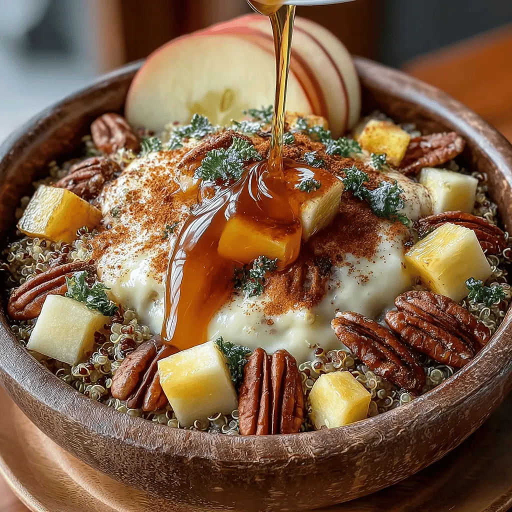 In a world where breakfast is often rushed or overlooked, finding a nutritious and satisfying morning meal can be a challenge. Enter the Cozy Apple Pecan Quinoa Breakfast Bowl—a recipe that not only nourishes the body but also delights the senses. This wholesome breakfast option combines the nutty flavor of quinoa with the natural sweetness of fresh apples and the delightful crunch of toasted pecans. It offers a warm and comforting start to the day, making it an ideal choice for anyone looking to elevate their breakfast routine.