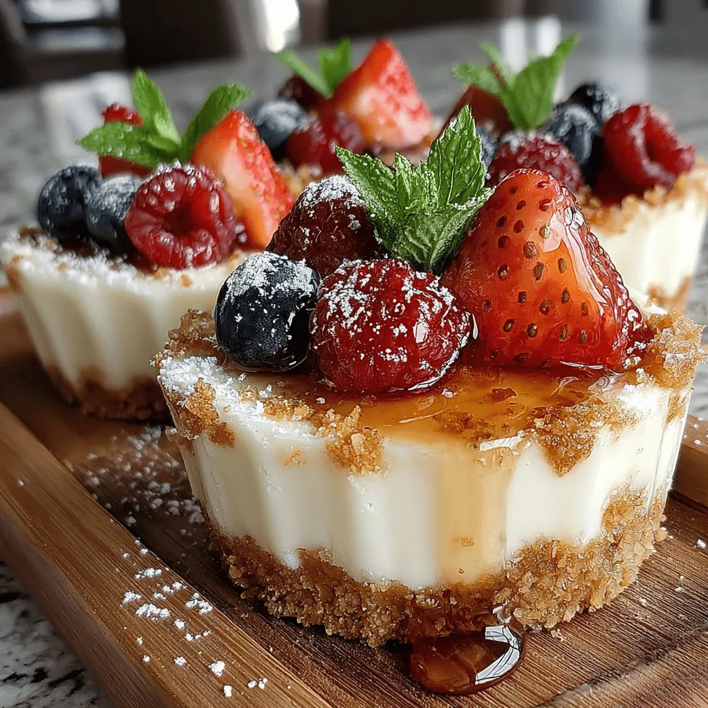 Indulging in dessert doesn't have to be an elaborate affair, especially when you can whip up a batch of Delightful Mini Cheesecake Cups with Berry Topping that are as scrumptious as they are easy to make. These bite-sized treats combine the creamy richness of cheesecake with a refreshing berry topping, making them perfect for any occasion—from summer barbecues to elegant dinner parties. Their petite size not only makes them adorable but also allows guests to enjoy a sweet treat without the guilt of overindulgence.