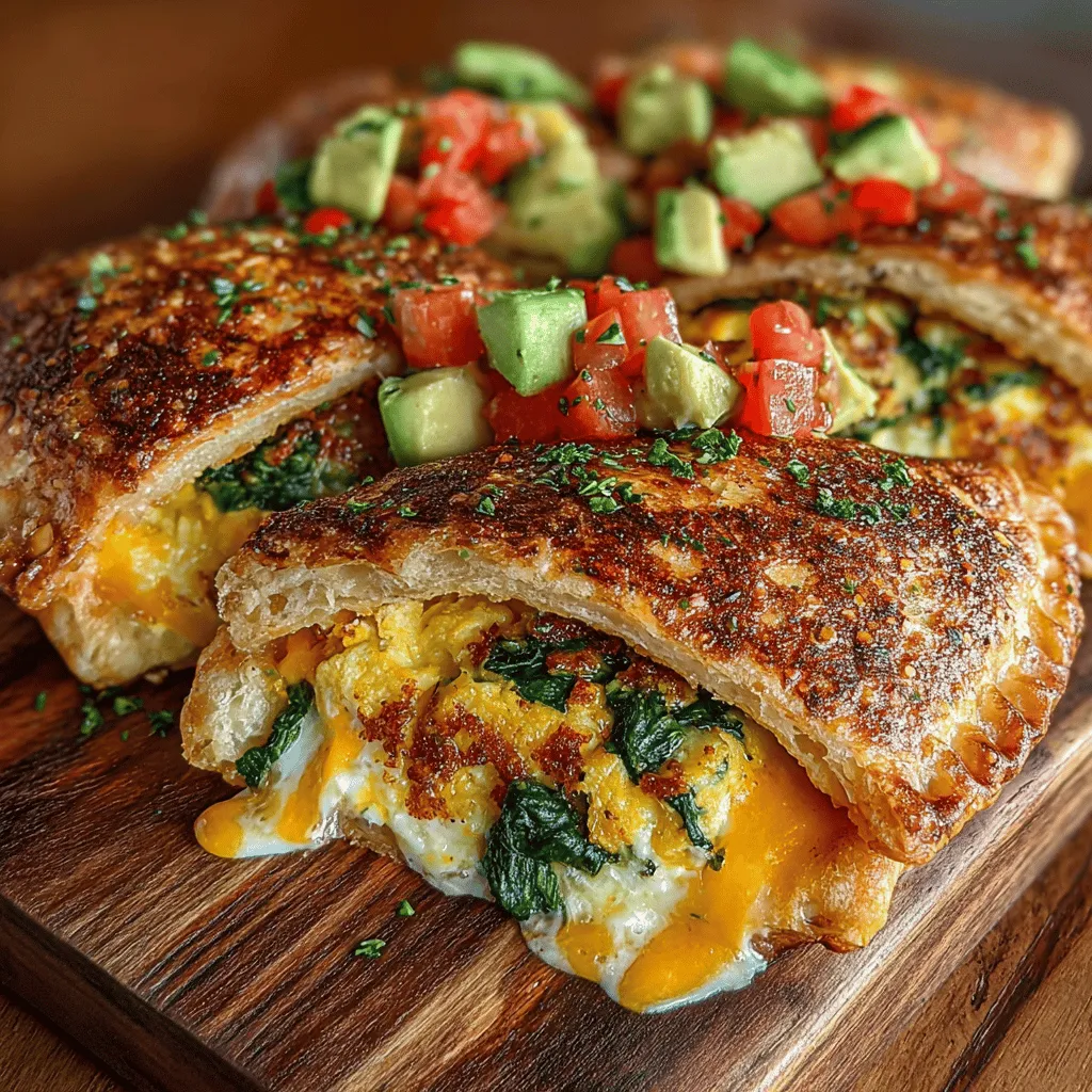 Breakfast is often heralded as the most important meal of the day, not just for the sake of tradition but because it sets the tone for our energy levels and productivity throughout the morning. In a world that often feels rushed, finding a breakfast option that is both nutritious and satisfying can be a challenge. Enter the Savory Spinach & Egg Breakfast Pockets—a delightful fusion of flavor and nourishment, designed to kickstart your day on a positive note.