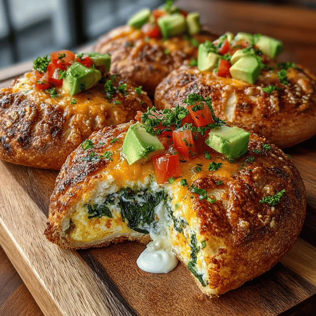 Breakfast is often heralded as the most important meal of the day, not just for the sake of tradition but because it sets the tone for our energy levels and productivity throughout the morning. In a world that often feels rushed, finding a breakfast option that is both nutritious and satisfying can be a challenge. Enter the Savory Spinach & Egg Breakfast Pockets—a delightful fusion of flavor and nourishment, designed to kickstart your day on a positive note.