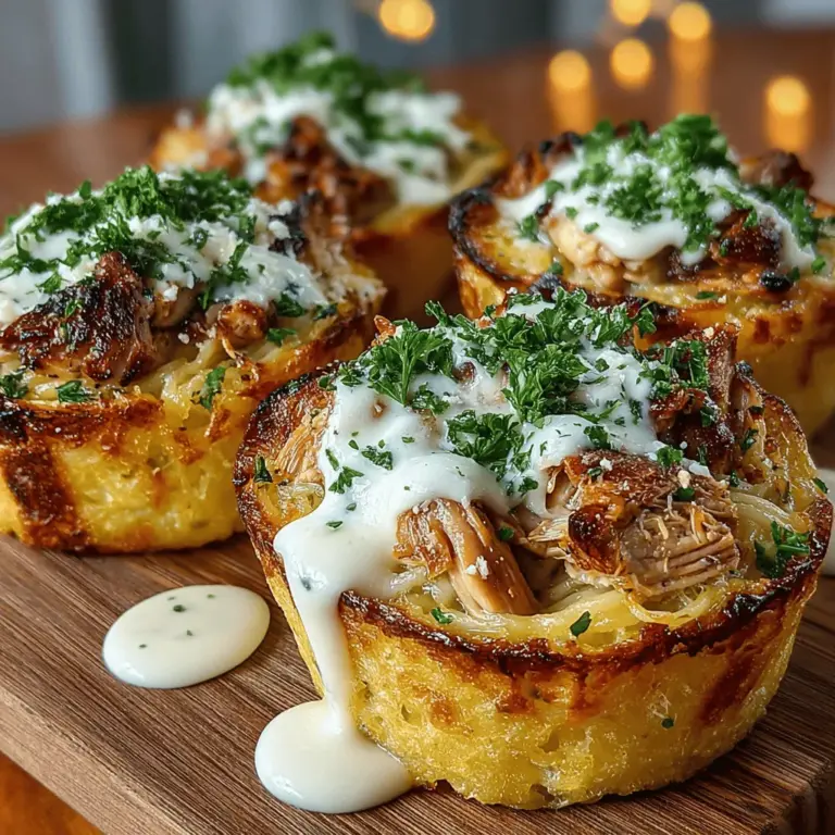 In recent years, the culinary world has seen a significant rise in the popularity of spaghetti squash, a nutritious and versatile vegetable that serves as an excellent alternative to traditional pasta. With its unique stringy texture resembling spaghetti, this squash has captured the hearts of health-conscious eaters and food enthusiasts alike. Enter the Mini Spaghetti Squash Alfredo Nests—a delightful dish that not only brings a healthy twist to a classic comfort food but also offers an impressive presentation that’s perfect for entertaining or a family dinner.
