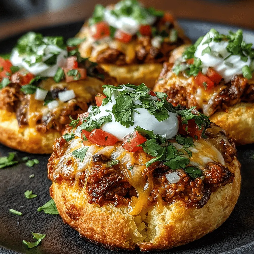 When it comes to quick and satisfying meals, few dishes can compete with Mini Chicken Taco Biscuit Melts. This delightful recipe combines the comforting texture of flaky biscuits with the bold flavors of taco-inspired fillings, making it an instant favorite for both kids and adults alike. Whether you're hosting a casual get-together, preparing a weeknight dinner, or simply looking for a fun snack, these mini melts are an ideal choice. Their bite-sized nature makes them perfect for sharing, while their rich flavors ensure that everyone will be coming back for seconds.