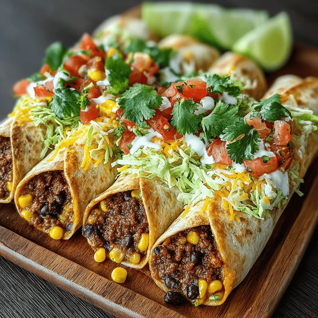 Spicy Chili Turkey Wraps are a delightful fusion of flavors and textures, offering a satisfying meal that can be prepared in under 30 minutes. This dish strikes the perfect balance between being healthy and indulgent, making it a go-to choice for anyone seeking a quick yet nutritious option. The combination of spicy ground turkey, hearty black beans, and fresh vegetables wrapped in a whole wheat tortilla not only tantalizes the taste buds but also appeals to those looking to maintain a balanced diet.