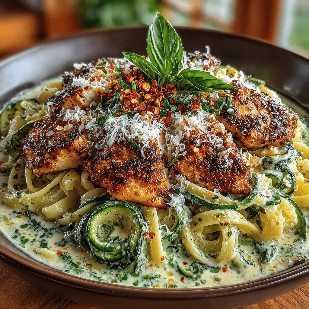 When it comes to quick and satisfying dinner options, creamy zucchini pasta with chicken stands out as a favorite. This dish masterfully combines the comforting qualities of pasta with the lightness of fresh zucchini and tender chicken, creating a meal that’s not only delicious but also nutritious. The creamy sauce envelops the pasta, offering a delightful balance of flavors that makes every bite enjoyable. Whether you’re cooking for family or entertaining friends, this recipe is sure to impress.