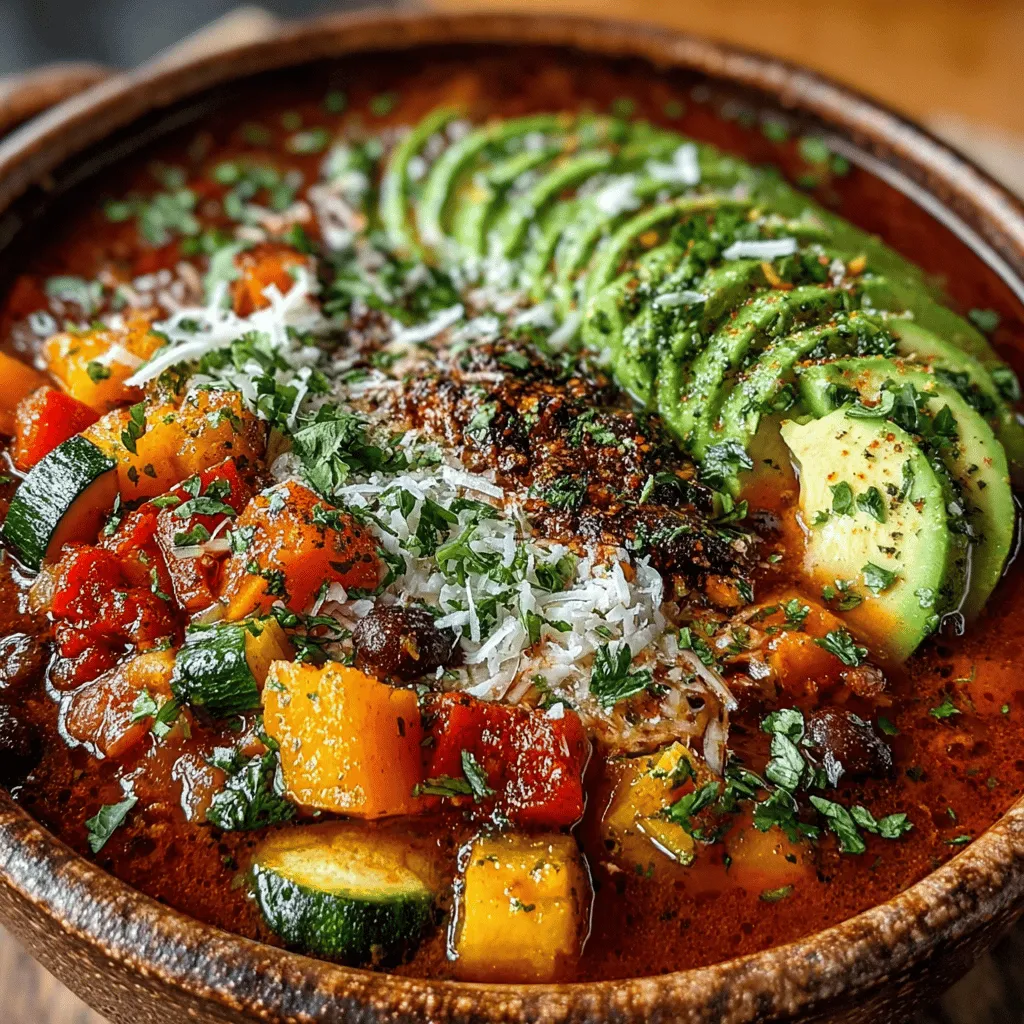Autumn Harvest Crockpot Veggie Chili