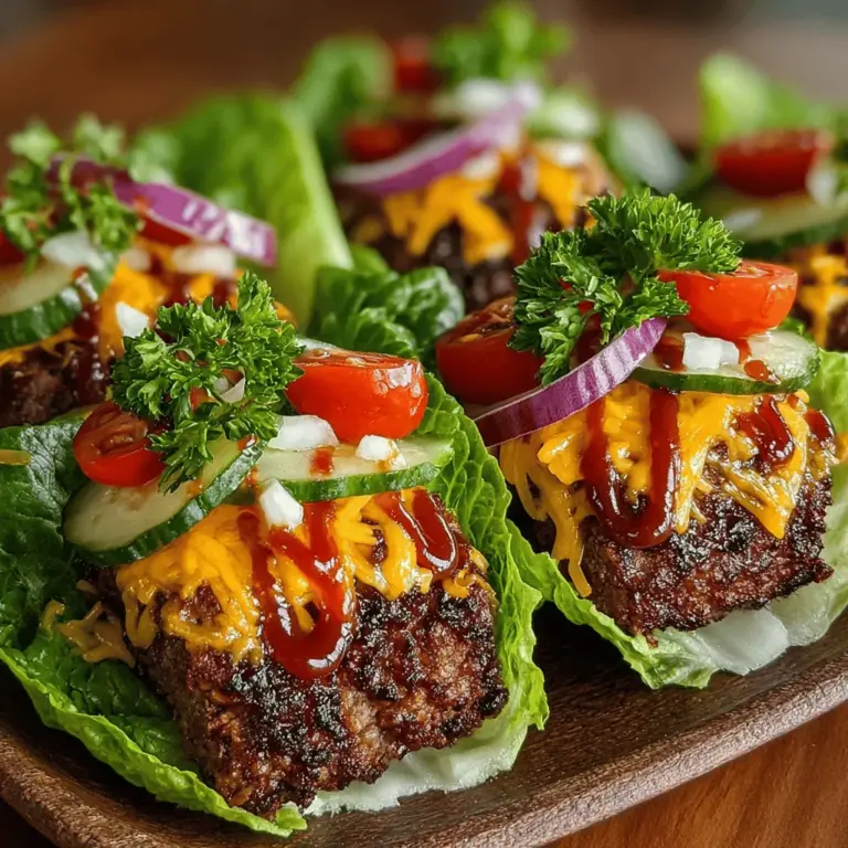 Cheeseburgers have long held a cherished place in the hearts of food lovers, celebrated for their rich flavors and satisfying experience. However, as health consciousness continues to rise, many people are seeking ways to enjoy their favorite foods without compromising on nutrition. Enter the mini cheeseburger lettuce wrap stacks—a delightful and wholesome alternative that allows you to indulge in the flavors of a classic cheeseburger while keeping your meal low in carbohydrates.