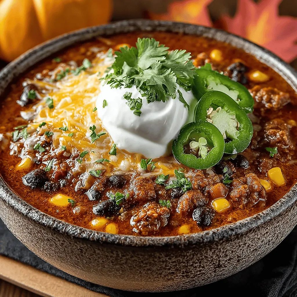 Cozy Crockpot Turkey Pumpkin Chili