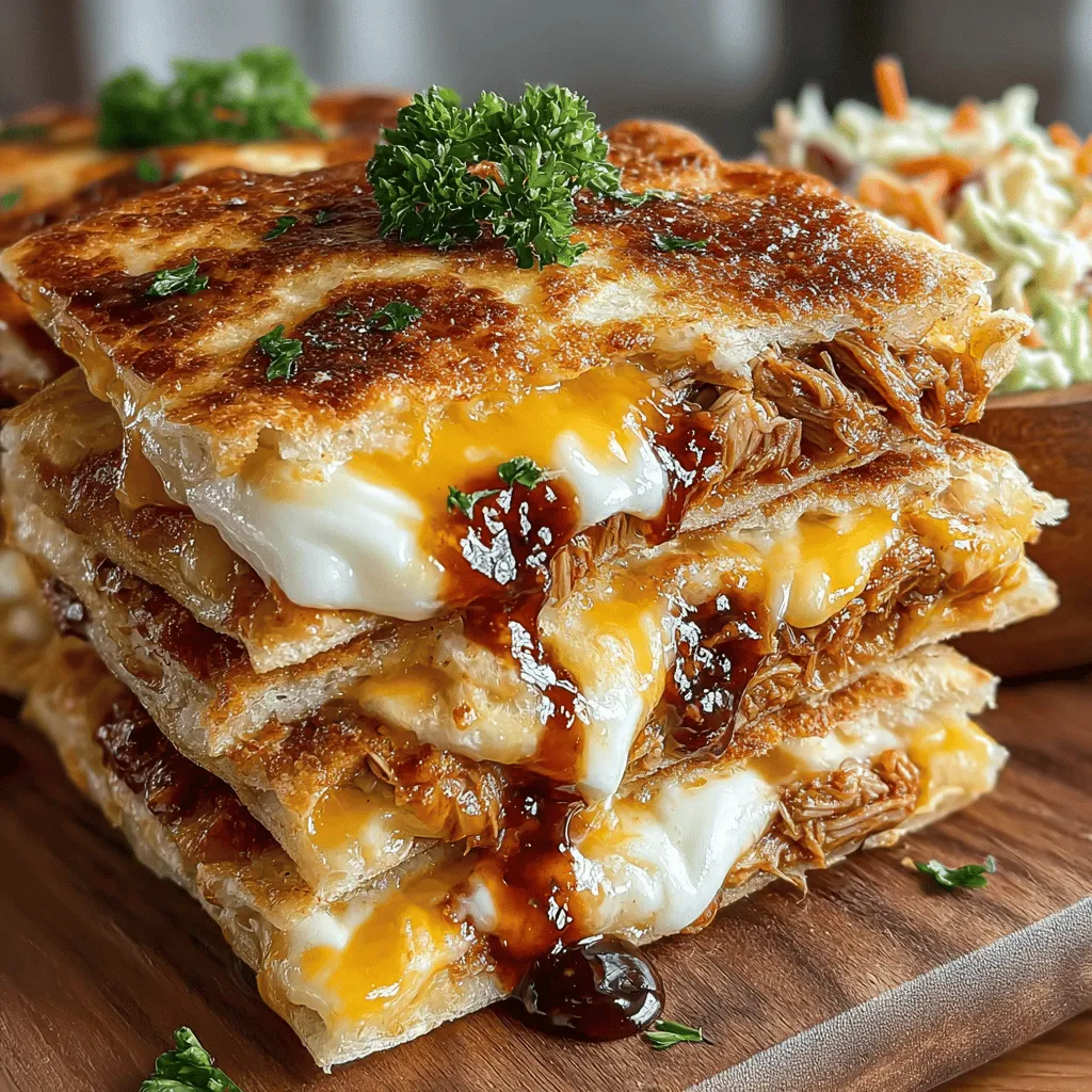 If you're on the lookout for a quick yet delightful dish that can easily impress guests or satisfy a family craving, look no further than Mini BBQ Chicken Flatbread Stacks. This recipe combines the smoky, sweet goodness of barbecue chicken with the comforting texture of soft flatbreads, creating a dish that is both flavorful and satisfying. Whether you're hosting a casual gathering or just want to whip up something delicious for dinner, these mini stacks are sure to be a hit.