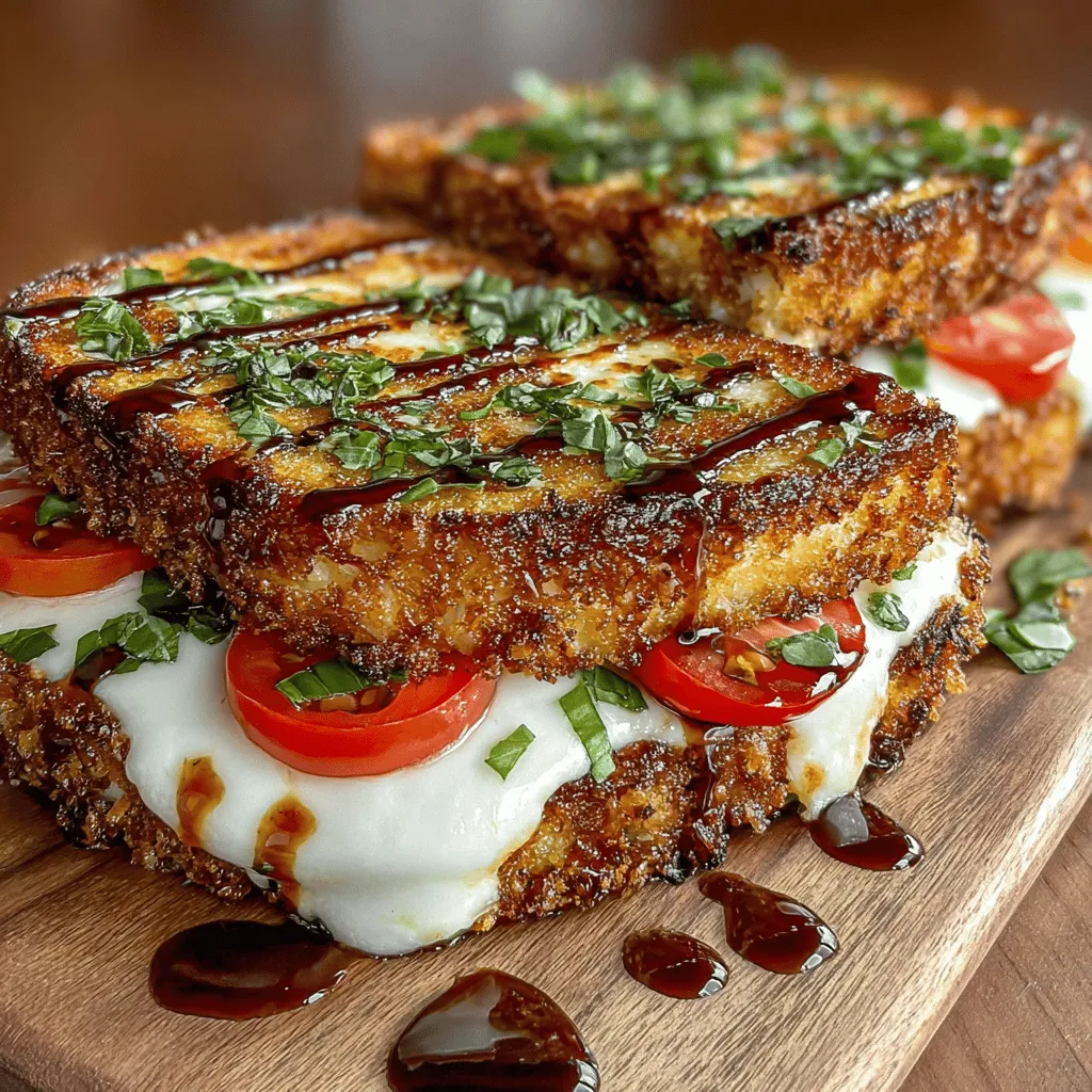 The Grilled Neapolitan Sandwich Melt is a delightful culinary creation that brings together the vibrant flavors of Italy in a simple, easy-to-make dish. This sandwich is perfect for anyone looking for a quick yet satisfying meal, particularly appealing to vegetarians and fans of fresh ingredients. With a harmonious blend of fresh mozzarella, ripe tomatoes, and aromatic basil, the Grilled Neapolitan Sandwich Melt is not only a feast for the taste buds but also a visual delight, making it an excellent choice for lunch or a light dinner.