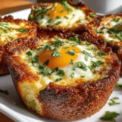 Are you on the lookout for a breakfast recipe that combines comfort and flavor in every bite? Look no further than Green Chili Cheesy Egg Toast Cups. This delightful dish offers a perfect harmony of cheesy richness, spicy kick, and the satisfying crunch of toast, making it an ideal choice for breakfast, brunch, or even a quick snack. The unique appeal of this recipe lies in its versatility; whether you're hosting a weekend brunch or simply treating yourself to a cozy morning meal, these toast cups are sure to impress.