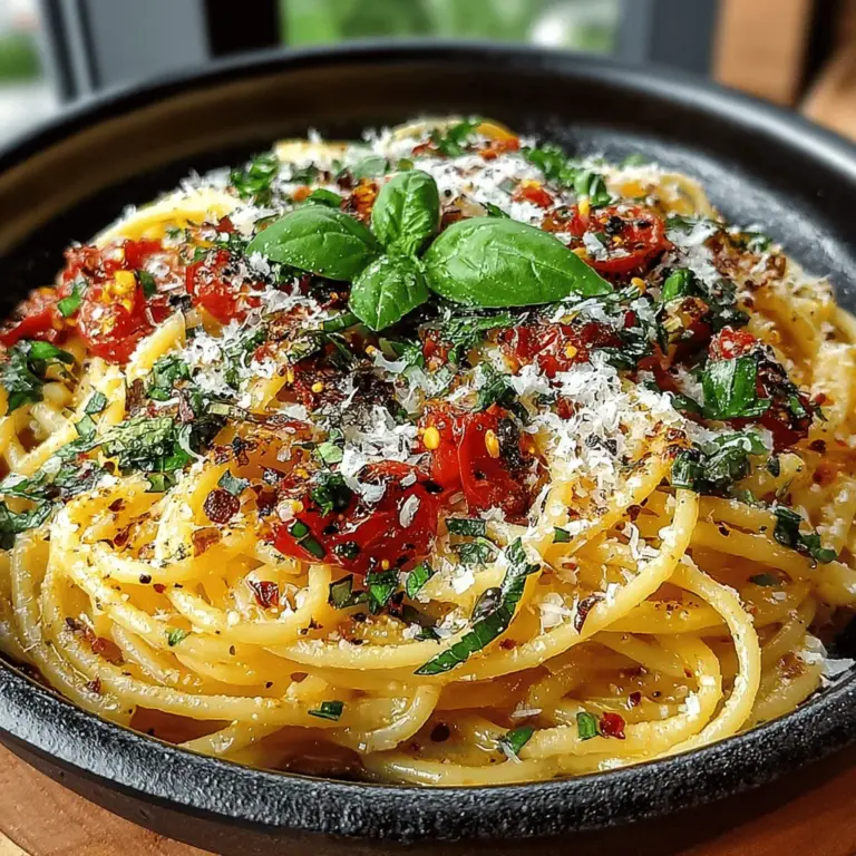 In today’s fast-paced world, finding time to prepare a wholesome, delicious meal can often feel like a daunting task. This is where the One-Pot Tomato Basil Pasta Delight comes to the rescue. This recipe is not only quick and easy to make but also bursting with fresh flavors that make it a delightful choice for busy weeknights or a relaxed weekend dinner. With a harmonious blend of ingredients, the One-Pot Tomato Basil Pasta is designed to simplify your cooking experience while delivering a satisfying and healthy meal.