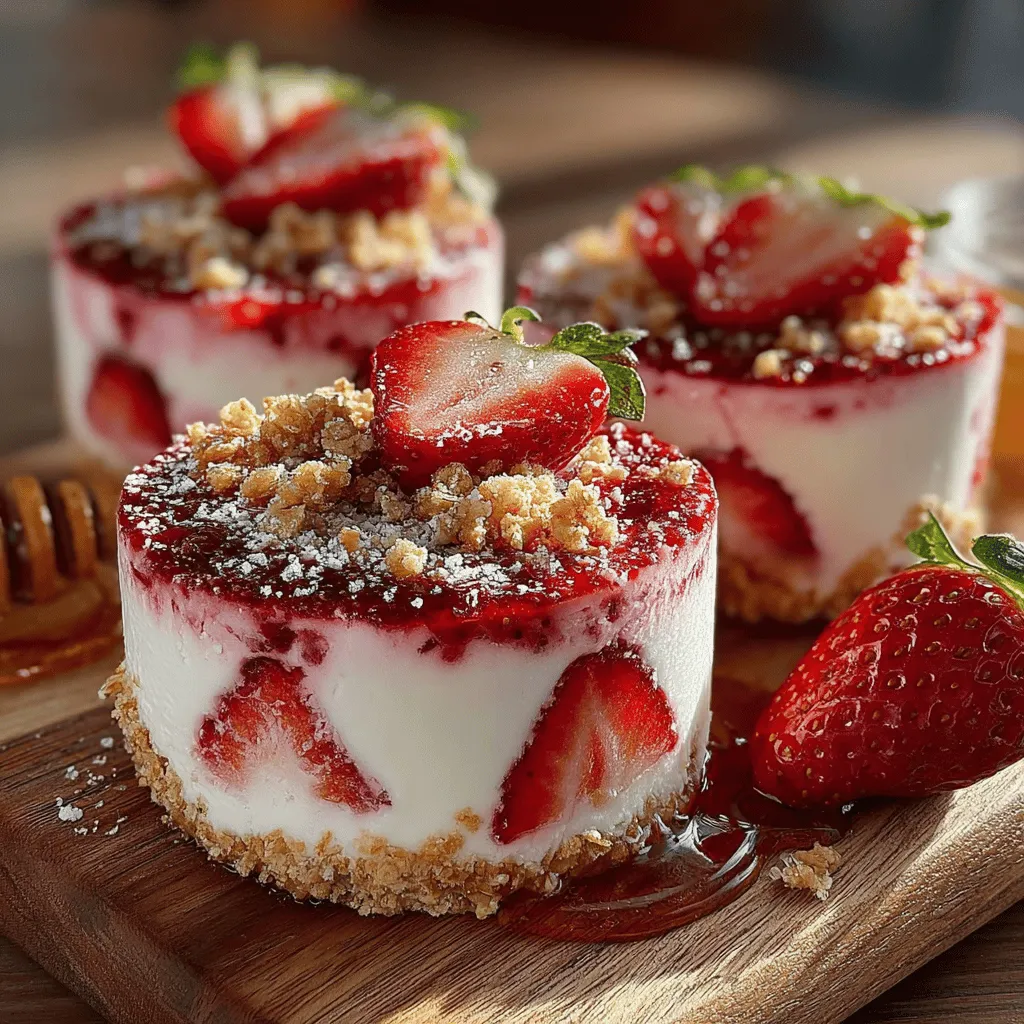 To create the perfect Strawberry-Crunch Frozen Yogurt Discs, it's crucial to understand the role of each ingredient. The main components of this recipe include plain Greek yogurt, fresh strawberries, sweeteners, vanilla extract, granola, and a pinch of salt. Let's delve deeper into the benefits and characteristics of these ingredients.