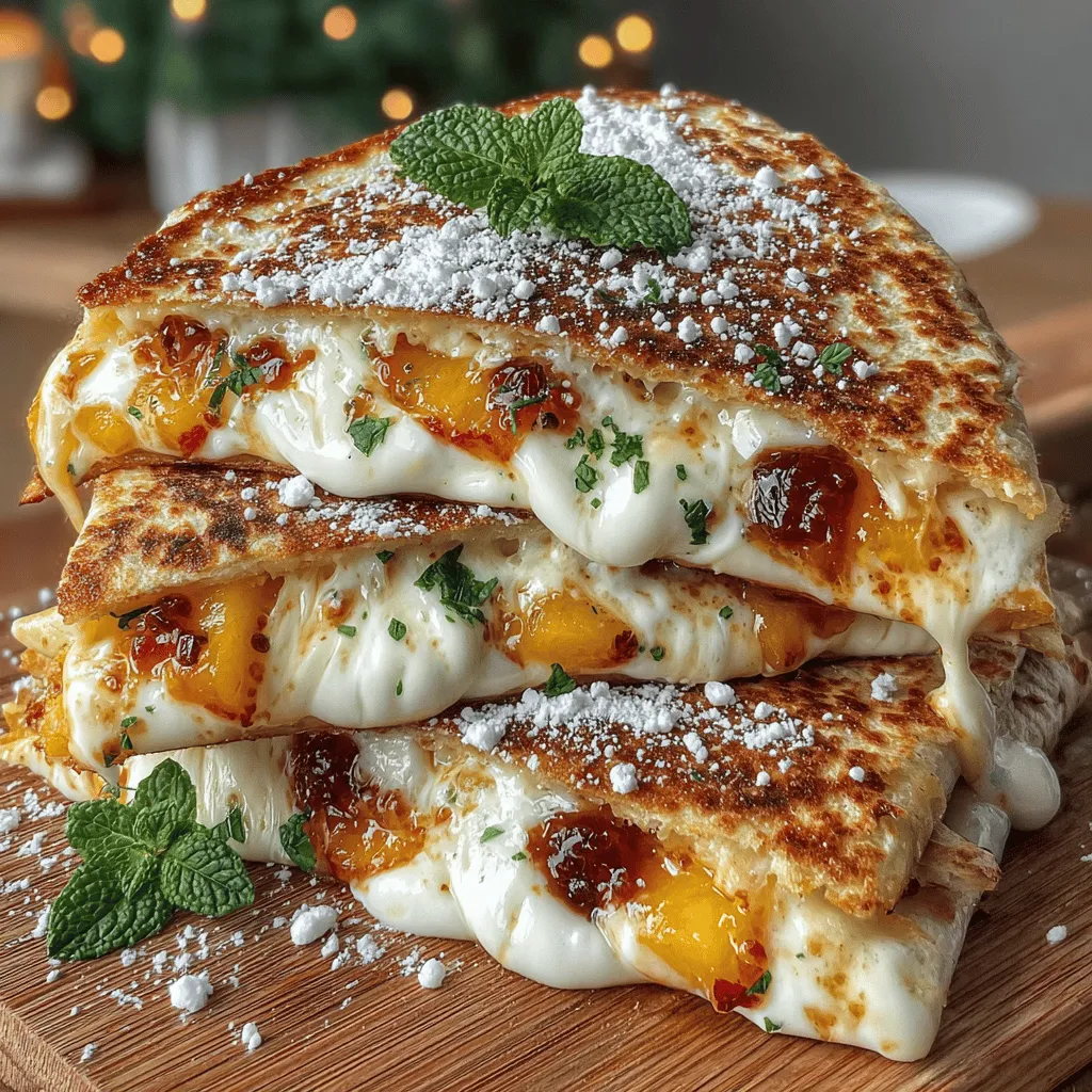 When it comes to culinary creativity, few dishes can match the versatility and appeal of quesadillas. The Peachy Delight Quesadillas take this beloved classic and elevate it to new heights by incorporating the juicy richness of ripe peaches and the creamy texture of fresh cheeses. This delightful dish offers a unique twist, making it perfect for a casual snack, a sophisticated appetizer for gatherings, or even a sweet finish to a family dinner. With its harmonious blend of flavors, this recipe promises to tantalize your taste buds while delivering a burst of freshness.