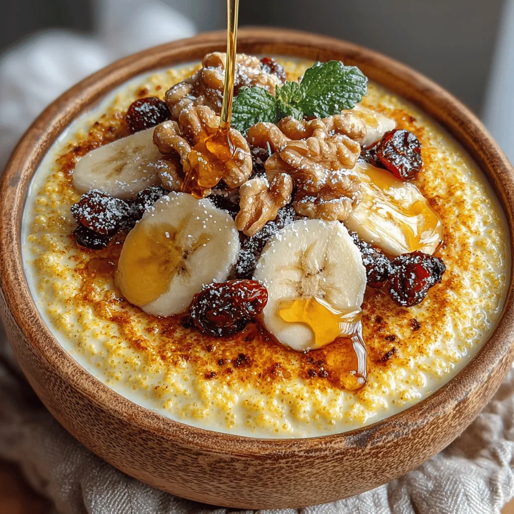 Creating the perfect Cozy Autumn Pumpkin Millet Breakfast Bowl involves several key preparation steps that help you achieve a comforting and nutrient-packed meal. The first and foremost step is to rinse the millet thoroughly. This is crucial because millet has a natural coating called saponin that can impart a bitter taste if not removed. By rinsing the millet under cold water for a few minutes, you not only enhance its flavor but also improve its texture, making it fluffier when cooked.