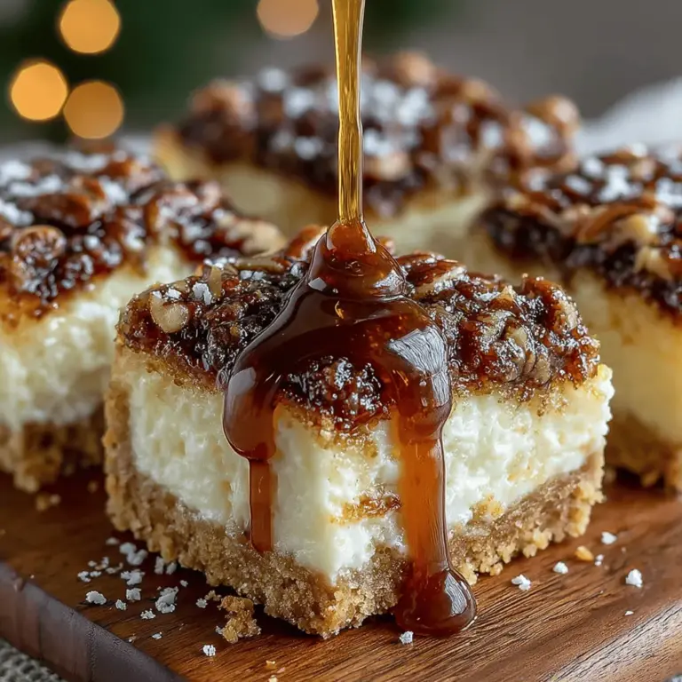 Pecan Pie Cheesecake Bars are a delightful dessert that masterfully combines the rich, creamy texture of cheesecake with the nutty, sweet charm of traditional pecan pie. Each bite offers a harmonious blend of flavors, making them a standout choice for gatherings, festive holidays, or simply as a sweet indulgence to enjoy at home after a long day. The beauty of these bars lies not just in their taste, but also in their straightforward preparation, allowing even novice bakers to impress friends and family with minimal effort.